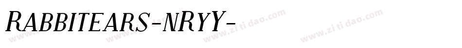 Rabbitears-nRyY字体转换