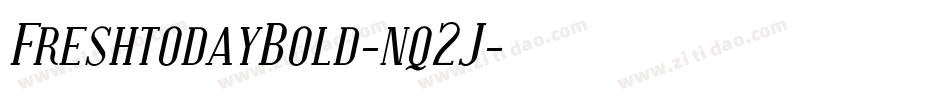 FreshtodayBold-nq2J字体转换