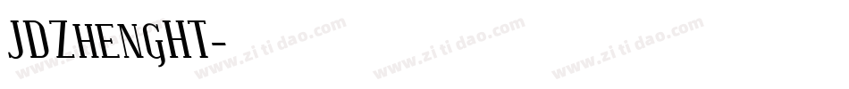 JDZhengHT字体转换