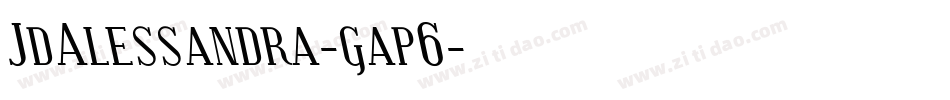 JdAlessandra-gap6字体转换
