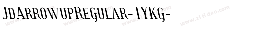JdArrowupRegular-1YKg字体转换