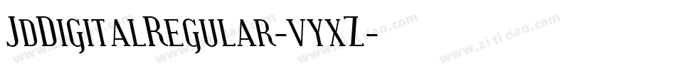 JdDigitalRegular-vyxZ字体转换