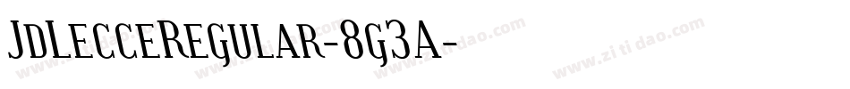 JdLecceRegular-8g3A字体转换
