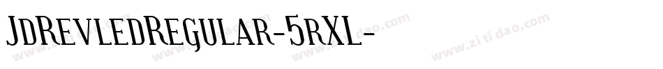 JdRevledRegular-5rXL字体转换