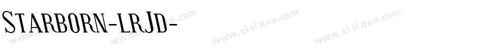 Starborn-lrJd字体转换