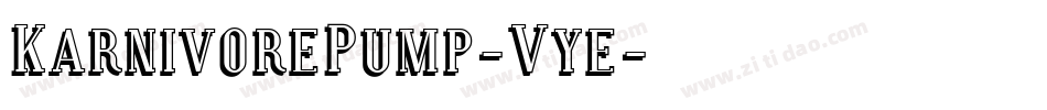 KarnivorePump-Vye字体转换
