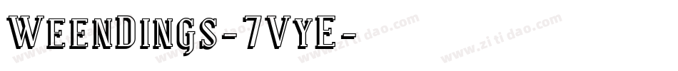WeenDings-7VyE字体转换