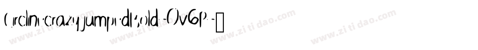 CirclinecrazyjumpedBold-0v6P字体转换