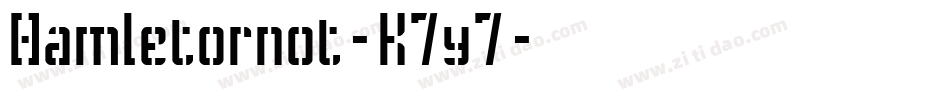 Hamletornot-K7y7字体转换