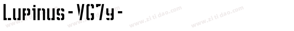 Lupinus-VG7y字体转换
