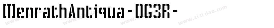 MenrathAntiqua-DG3R字体转换 MenrathAntiqua-DG3R字体转换