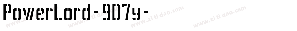 PowerLord-9D7y字体转换
