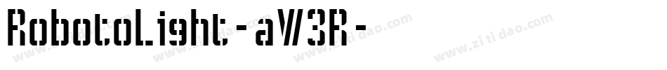 RobotoLight-aW3R字体转换