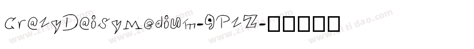 CrazyDaisyMedium-9PzZ字体转换