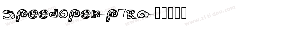 Speedopen-p7Ra字体转换