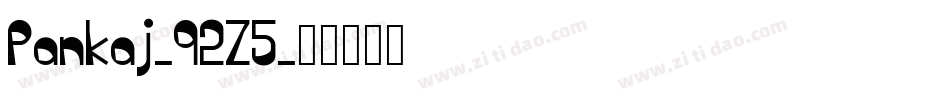 Pankaj-92Z5字体转换