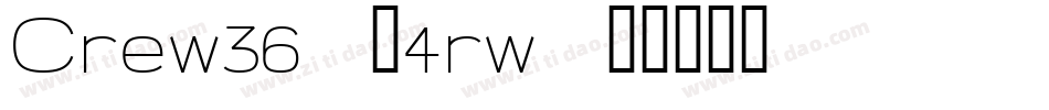 Crew36-24rw字体转换