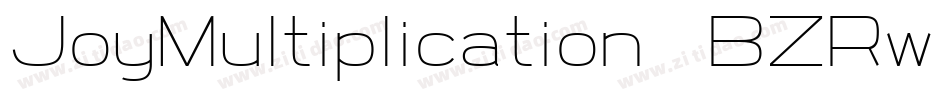 JoyMultiplication-BZRw字体转换