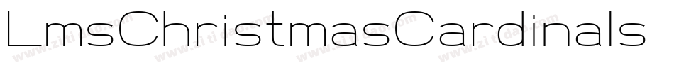 LmsChristmasCardinals-2gRw字体转换