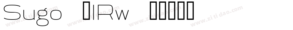 Sugo-2lRw字体转换