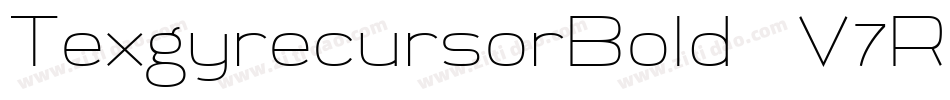TexgyrecursorBold-V7Rw字体转换