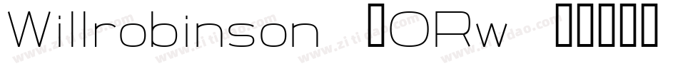 Willrobinson-2ORw字体转换