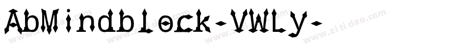 AbMindblock-VWLy字体转换