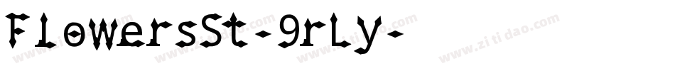 FlowersSt-9rLy字体转换