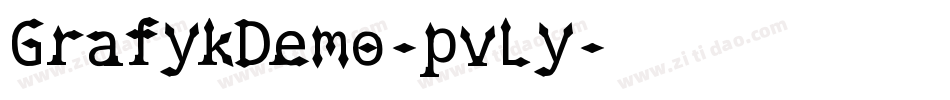 GrafykDemo-pvLy字体转换