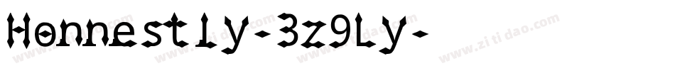Honnestly-3z9Ly字体转换