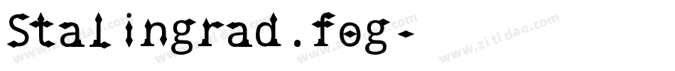 Stalingrad.fog字体转换