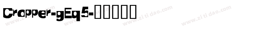 Cropper-gEq5字体转换