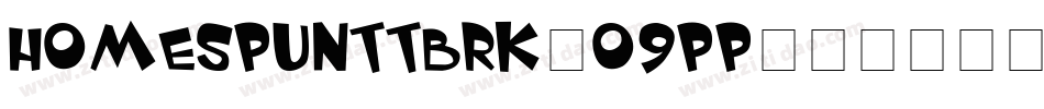 HomespunTtBrk-O9pP字体转换