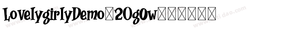 LovelygirlyDemo-2Og0w字体转换