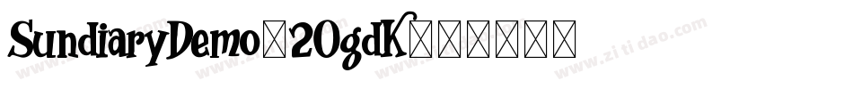 SundiaryDemo-2OgdK字体转换
