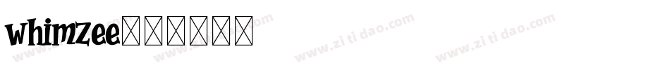 whimzee字体转换
