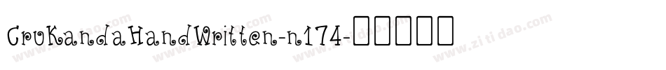 CruKandaHandWritten-n174字体转换