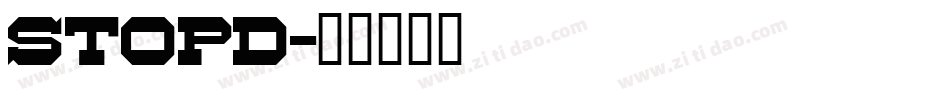 StopD字体转换