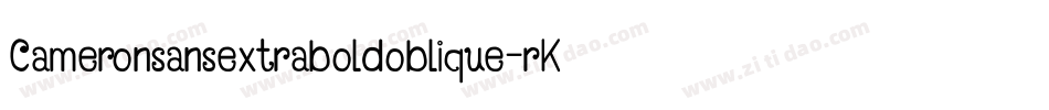 Cameronsansextraboldoblique-rK0A字体转换
