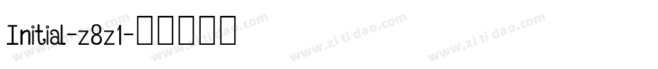 Initial-z8z1字体转换