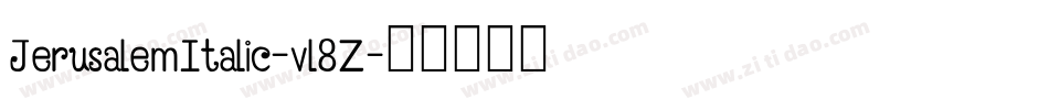 JerusalemItalic-vl8Z字体转换