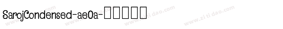 SarojCondensed-ae0a字体转换