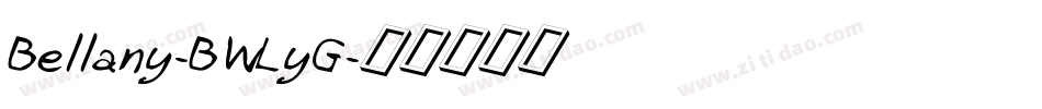 Bellany-BWLyG字体转换