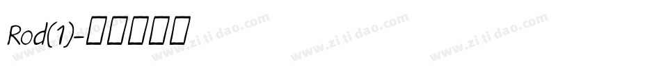 Rod(1)字体转换