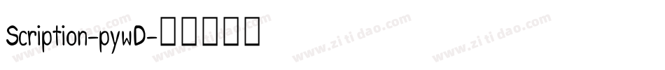 Scription-pywD字体转换