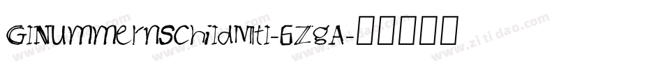 GlNummernschildMtl-6ZgA字体转换