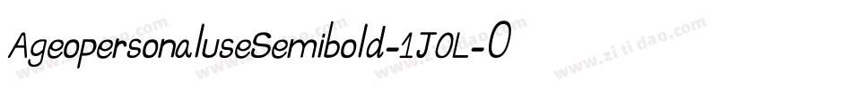 AgeopersonaluseSemibold-1J0L字体转换