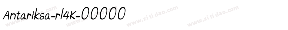 Antariksa-rl4K字体转换
