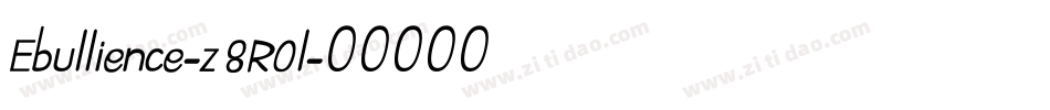 Ebullience-z8R0l字体转换