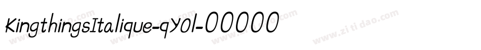 KingthingsItalique-qY0l字体转换